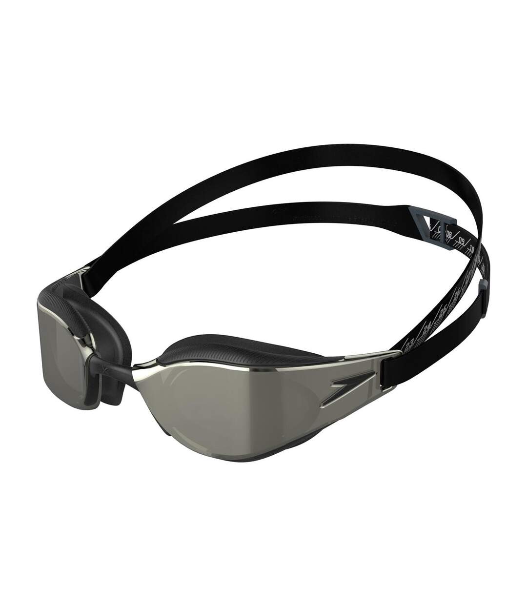 Lunettes De Natation Fastskin Hyper Elite Adulte Noir Gris Oxyde Rouge Feu Speedo-2
