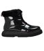 Womens/ladies Puffy Ankle Boots Black Toms-1