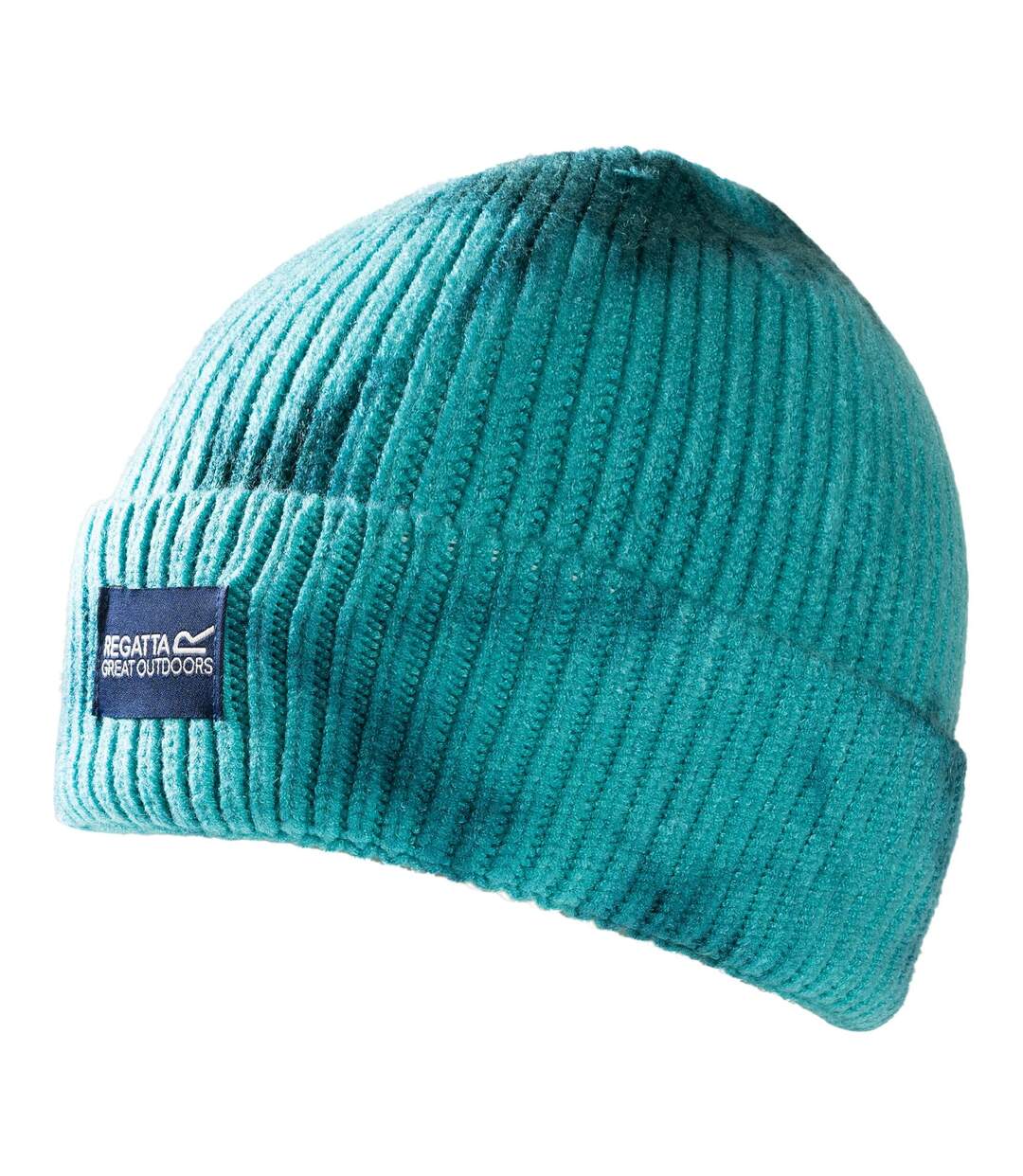 Bonnet À Revers Côtelé Motif/style Tie-dye Connora Fisherman Adulte Turquoise Vif Vert Sarcelle Regatta-3