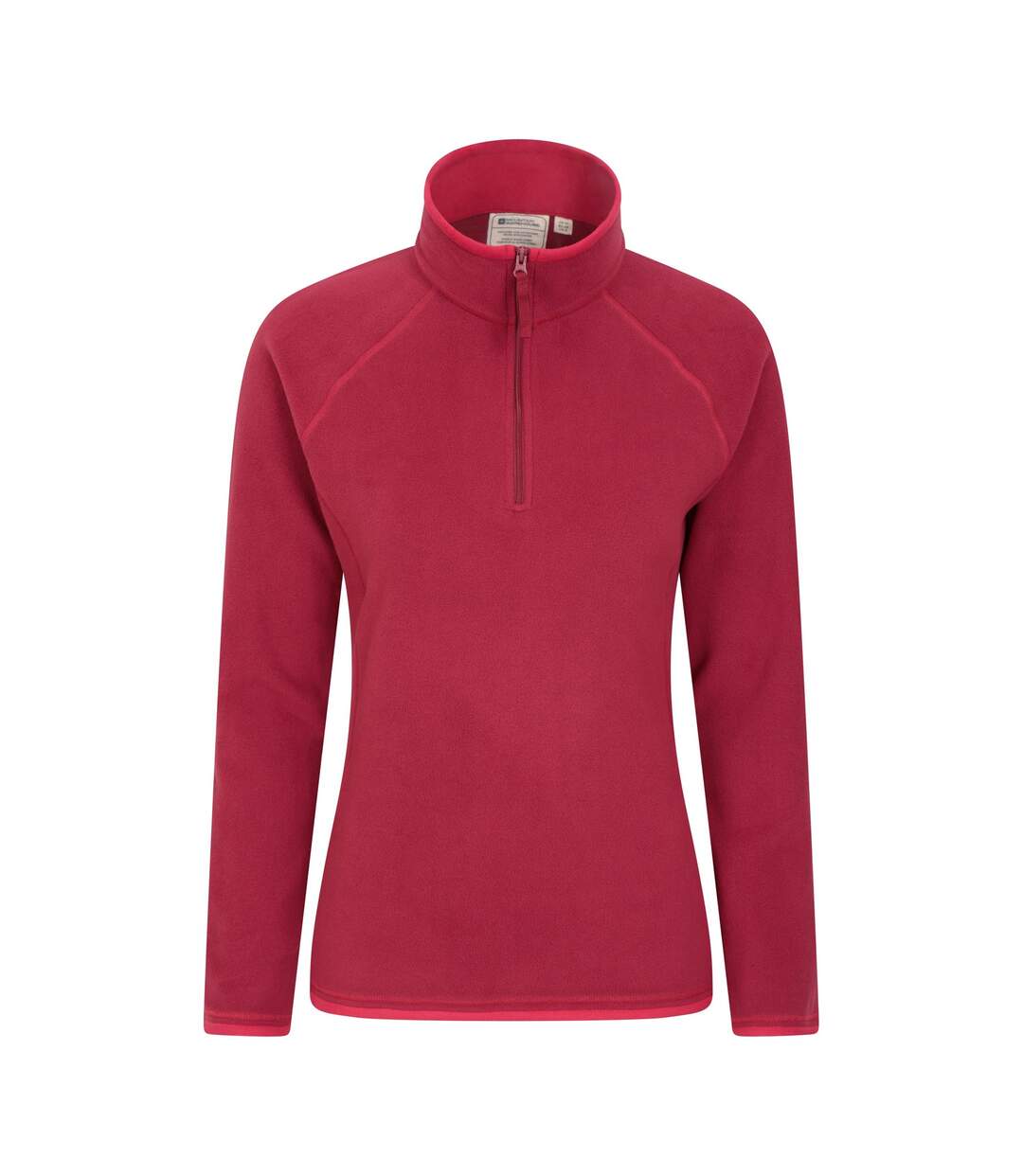 Womens/ladies montana half zip fleece top dark red Mountain Warehouse