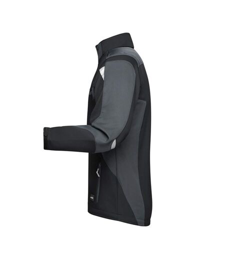 Veste Softshell Strong Adulte Noir Carbone James And Nicholson