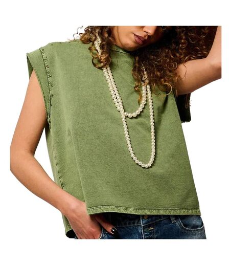 T-shirt vert femme kaporal vison - l