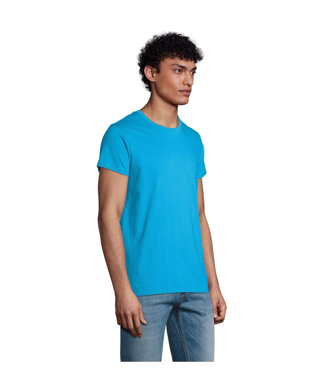 T-shirt Crusader Homme Turquoise Pâle SOLS-1