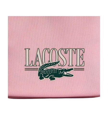 Logo Crossbody Bag One Size Pink Print Lacoste