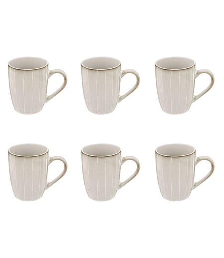 Lot de 6 Mugs Design Lison 33cl Naturel