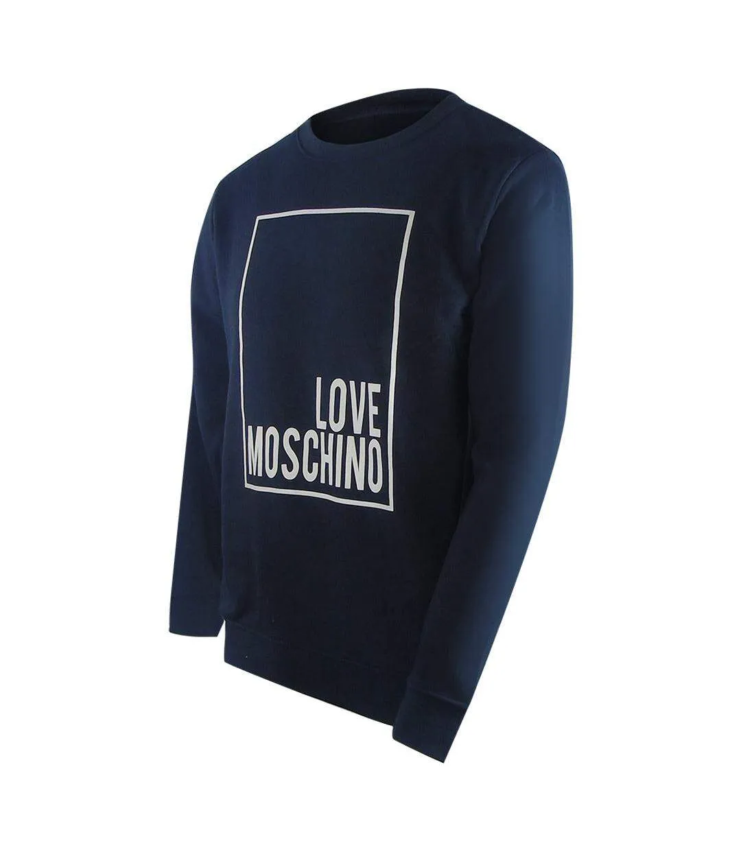 Sweat Motif/style Logo Rectangulaire Homme Bleu Marine Foncé Love Moschino-3