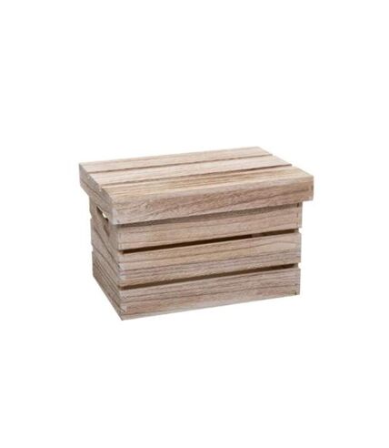 Lot de 3 Boîtes de Rangement Warm 38cm Naturel