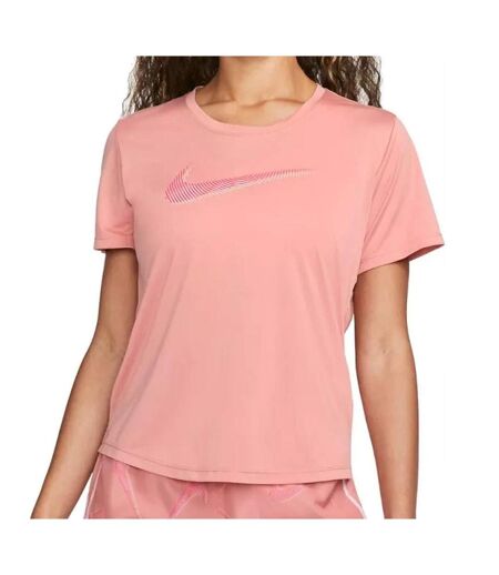 T-shirt de sport rose femme nike swoosh - m