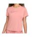 T-shirt de sport rose femme nike swoosh - m-1