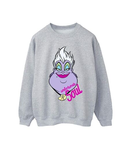 Disney Sweatshirt Femmes/Dames Villains Ursula Unfortunate Soul (Gris sportif) - UTBI42381