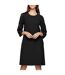 Robe Dila Femme Noir Boss-1