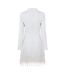Robe Courte Manches Longues Fête Motif/style Perle Femme Blanc Muse-3