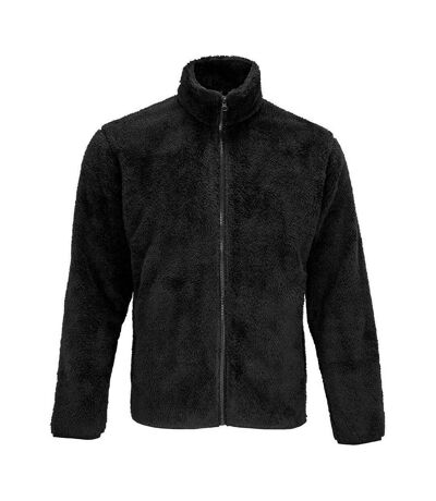 SOLS Unisex Adult Finch Fluffy Jacket (Black)