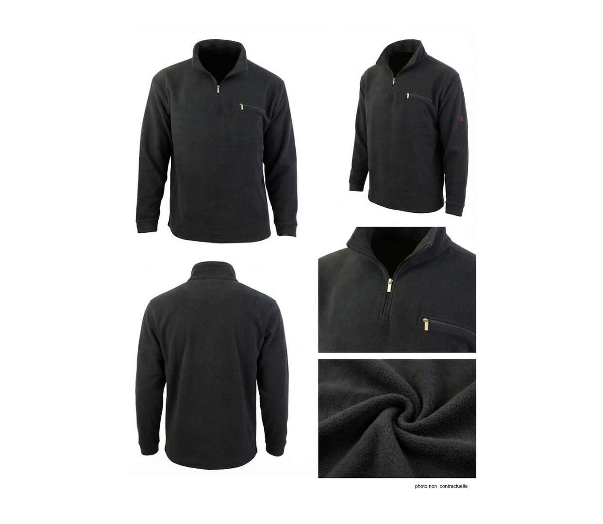 Sweat Polaire Col Zippé Caribou2 Confort & Isolation-3