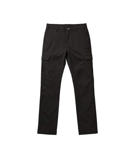 Womens/ladies Carmel Chino Cargo Trousers Black Brook Taverner