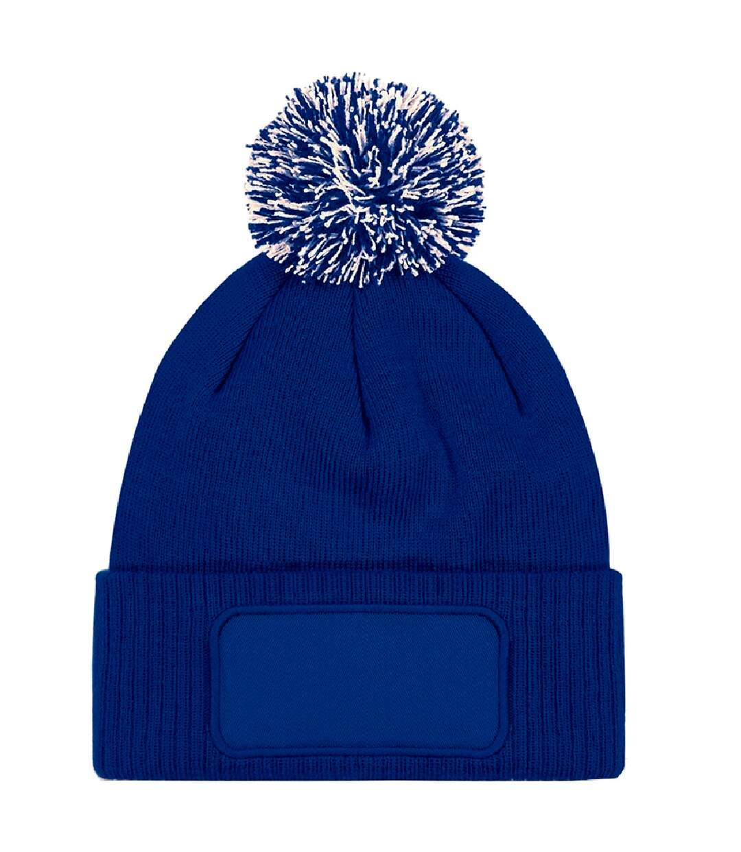 Bonnet snowstar unisexe bleu/blanc Beechfield-2