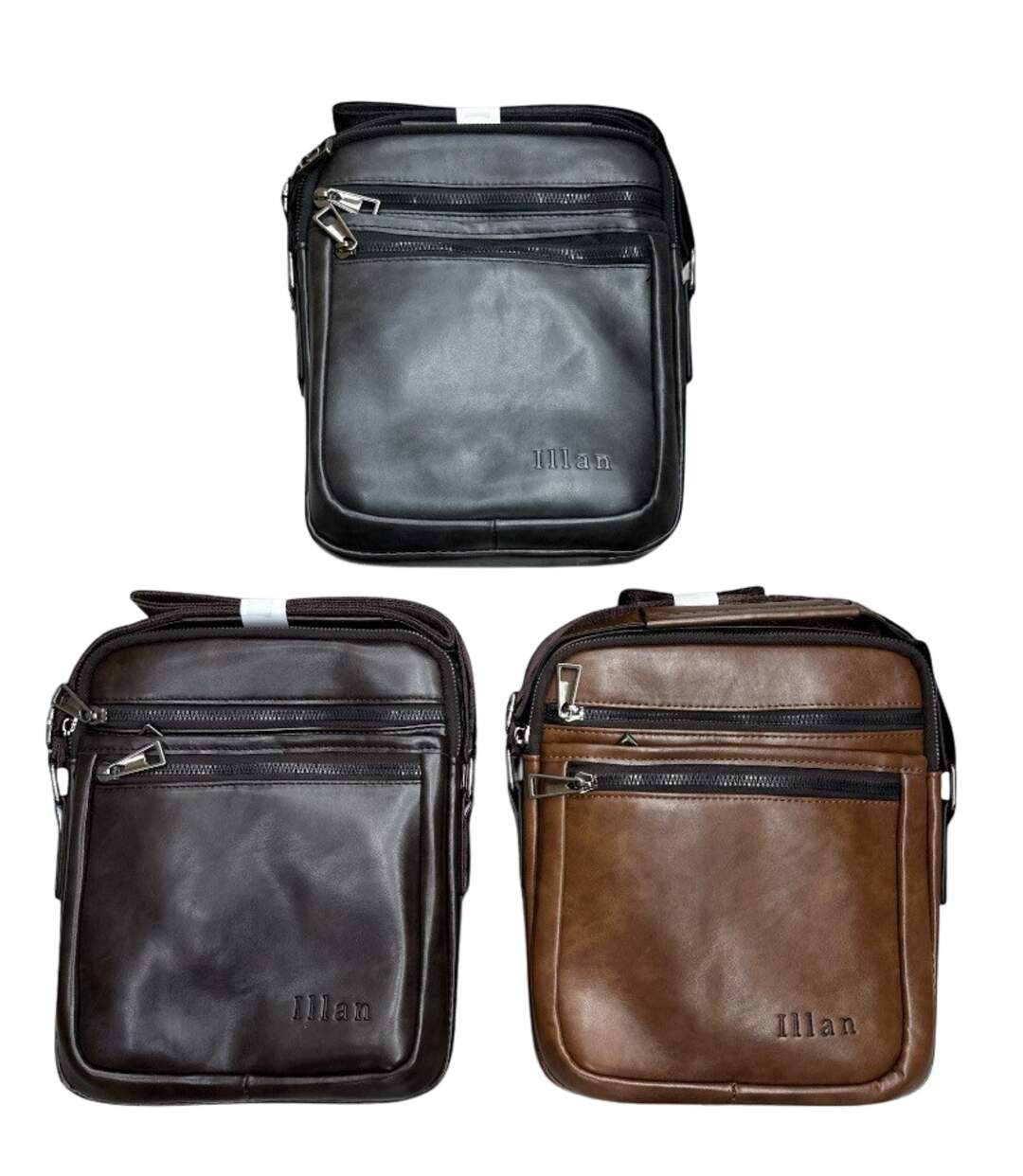 Sacoche en simili cuir marron pour homme - Finition soignée et style intemporel-3