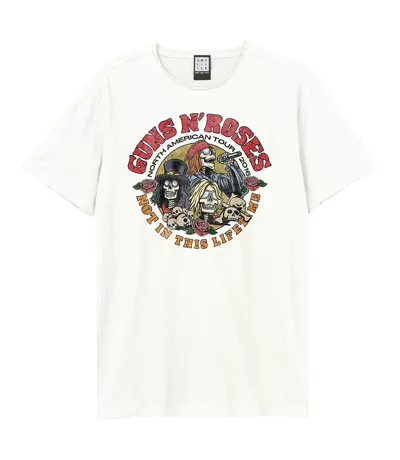 T-shirt North American Tour Adulte Vieux Blanc Amplified