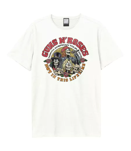 T-shirt North American Tour Adulte Vieux Blanc Amplified