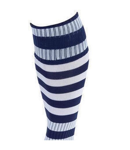 Unisex adult pro hooped football socks navy/white Precision