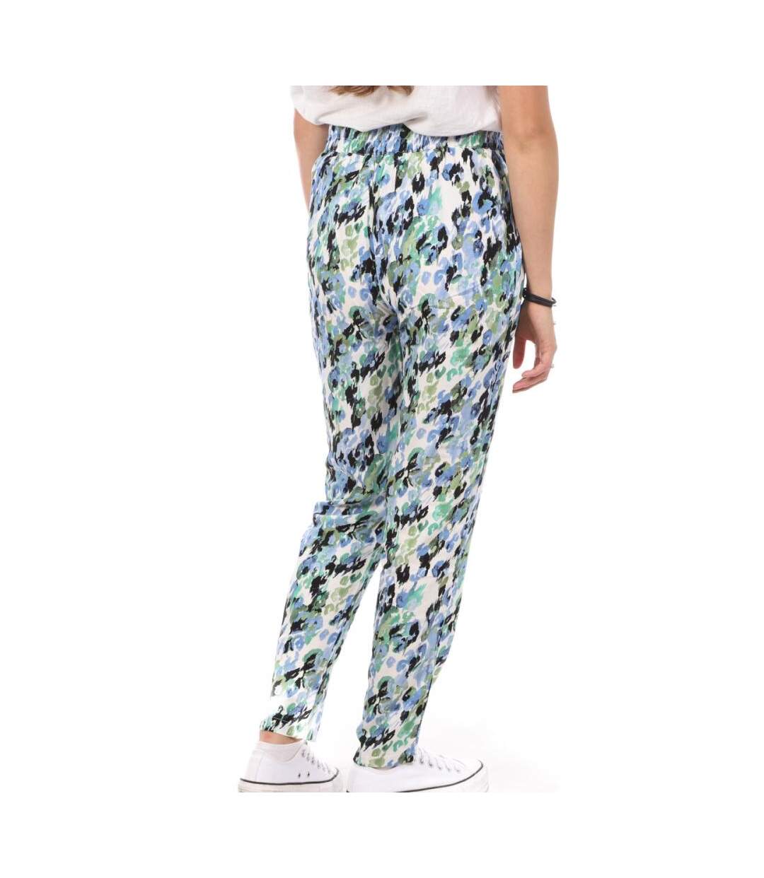 Pantalons Fluide Vert/Bleu Femme Vero Moda Vmeasy - M-2