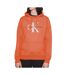 Sweat à Capuche Orange Homme Calvin Klein Jeans Regular - M