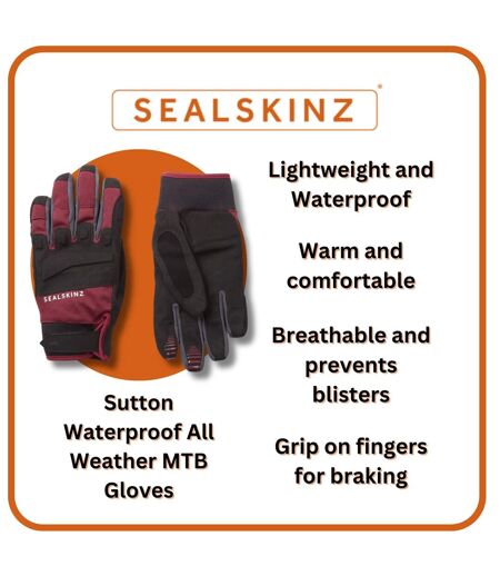 Mens & Ladies Waterproof All Weather MTB Mountain Bike Gloves