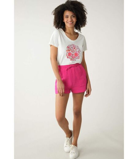 Short en gaze de coton pour femme YANNA