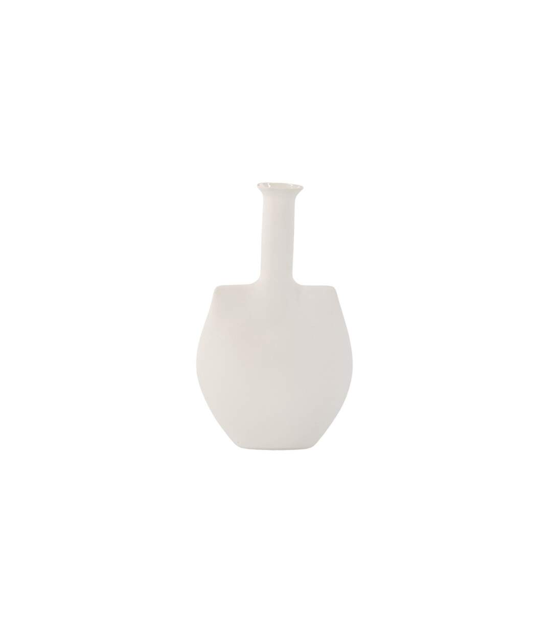 Vase Design en Céramique Madison 22cm Blanc Cassé-3