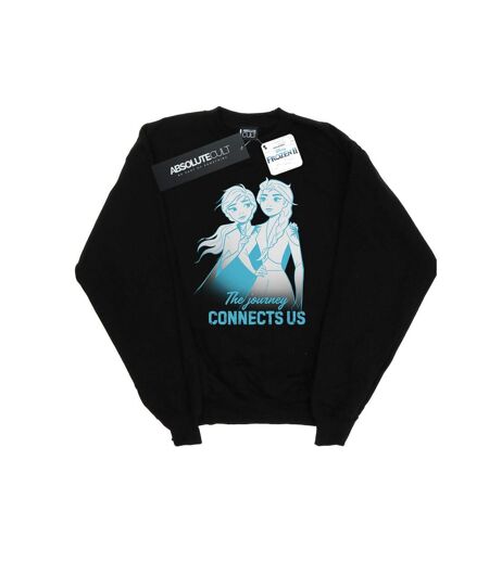 Disney - Sweat FROZEN ELSA AND ANNA THE JOURNEY CONNECTS US - Femme (Noir) - UTBI18779