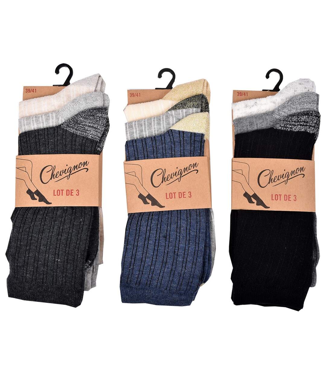 Chaussettes Femme CHEVIGNON CORINA Pack de 9 Paires