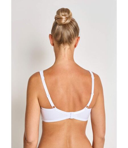 Soutien-gorge sans armatures jacquard et dentelle