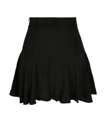 Mini Jupe Motif/style Uni Femme Noir Urban Classics