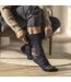 12 Pairs Mens Cotton Socks | Patterned Soft Non-Binding Everyday Socks-4