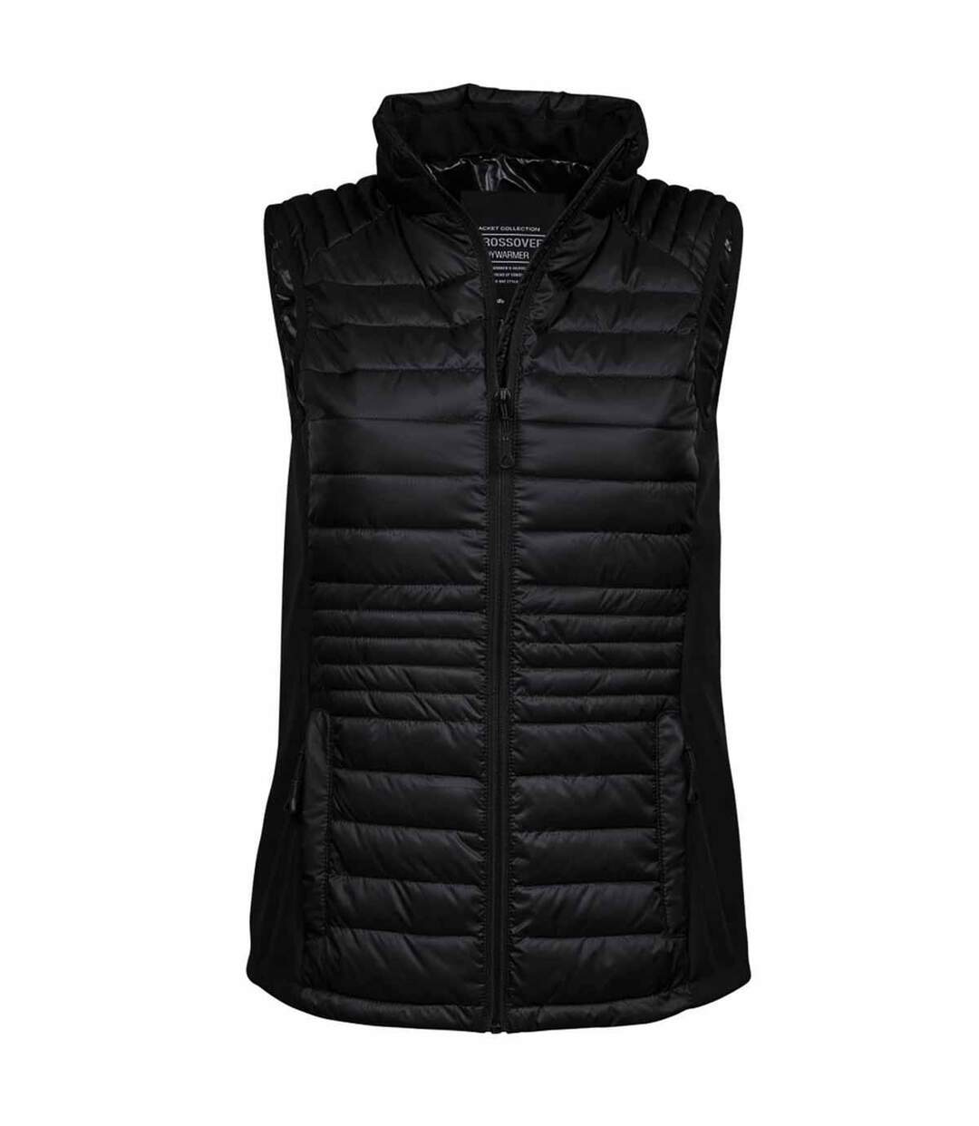 Blouson Sans Manches Matelassé Crossover Femme Noir Tee Jays-1