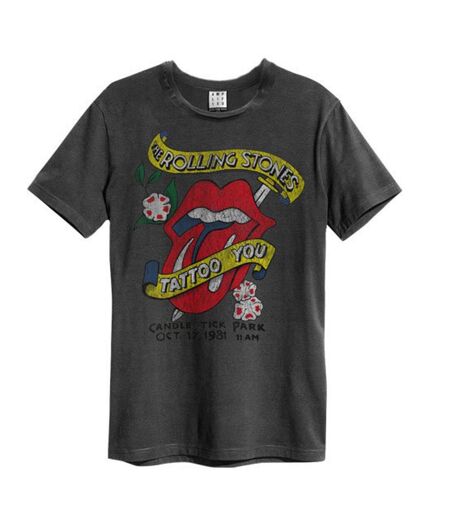 T-shirt tattoo adulte charbon Amplified