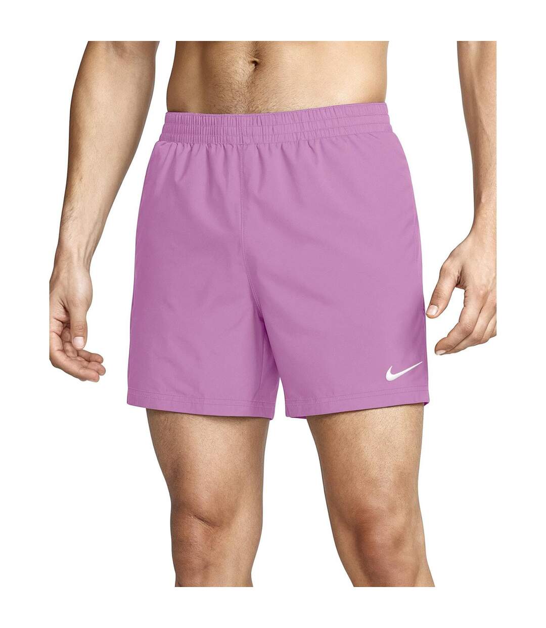 Mens Embroidered Logo Regular Swim Shorts Magenta Nike-2