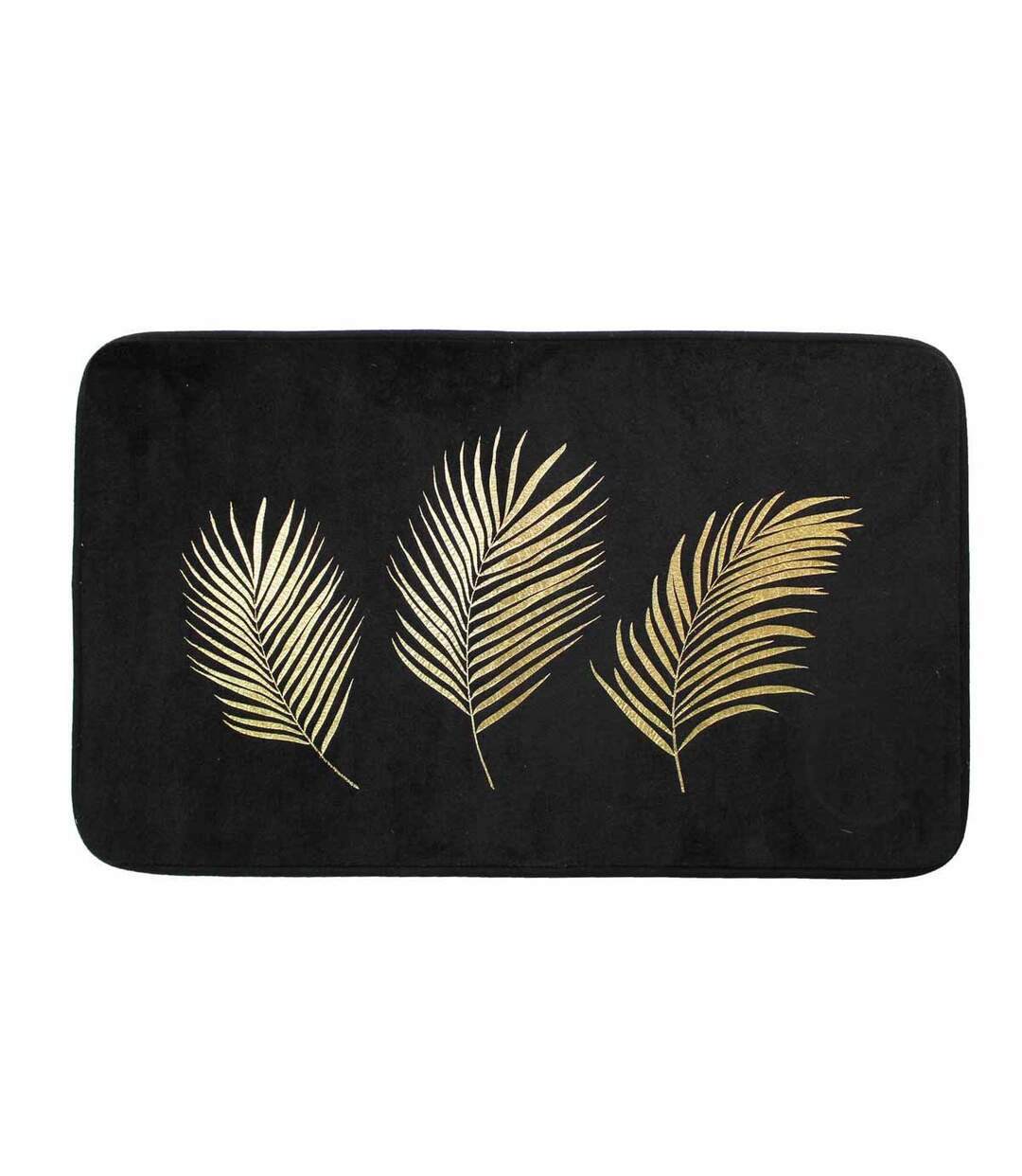 Tapis de Bain Imprimé Orbella 45x75cm Noir-1