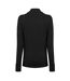 Womens/ladies Core Fitness Track Top Black USA Pro-3