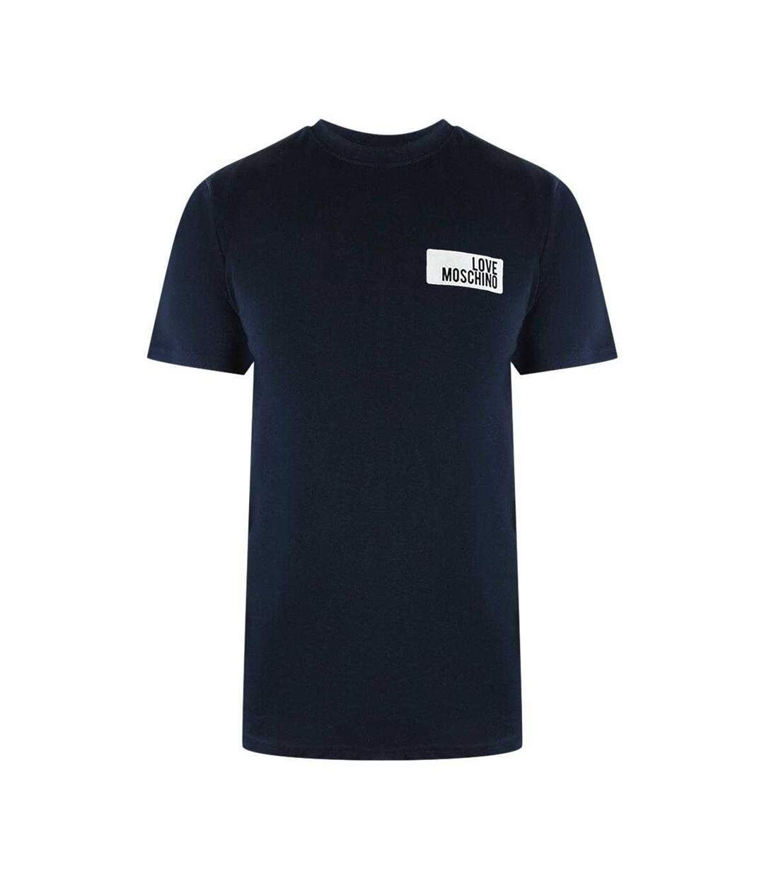 T-shirt Motif/style Logo Bloc Homme Bleu Marine Foncé Love Moschino-1