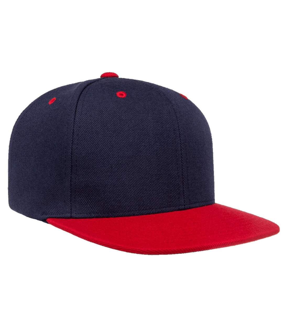 Casquette ajustable classique homme bleu marine / rouge Yupoong-4