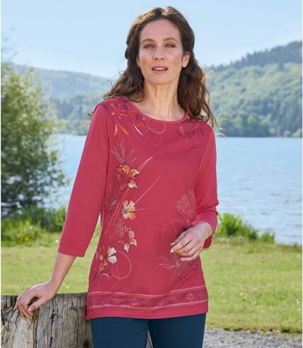 Verspielte Tunika mit Flower-Print