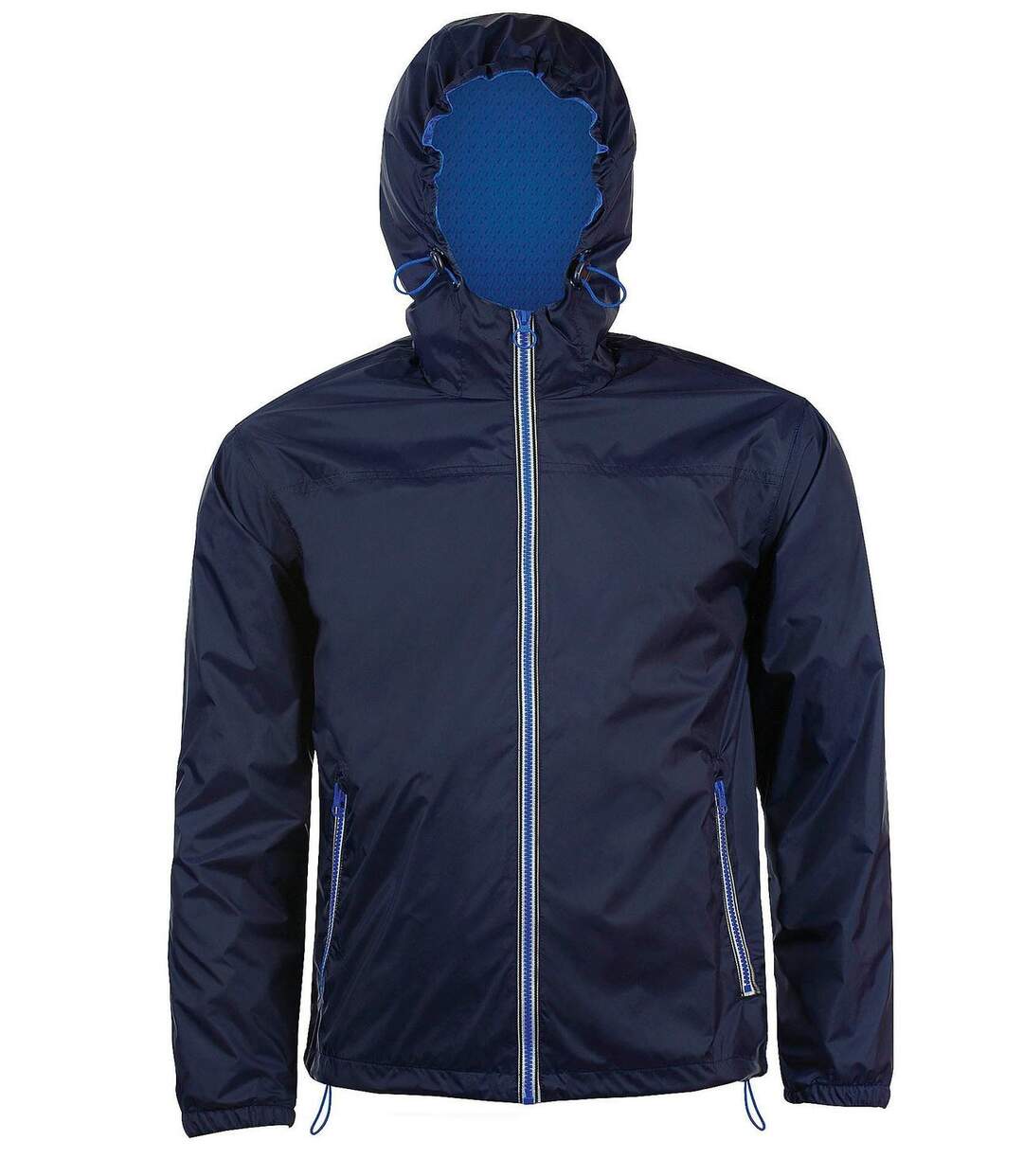 Veste coupe-vent imperméable doublé 01171 - bleu marine - unisexe