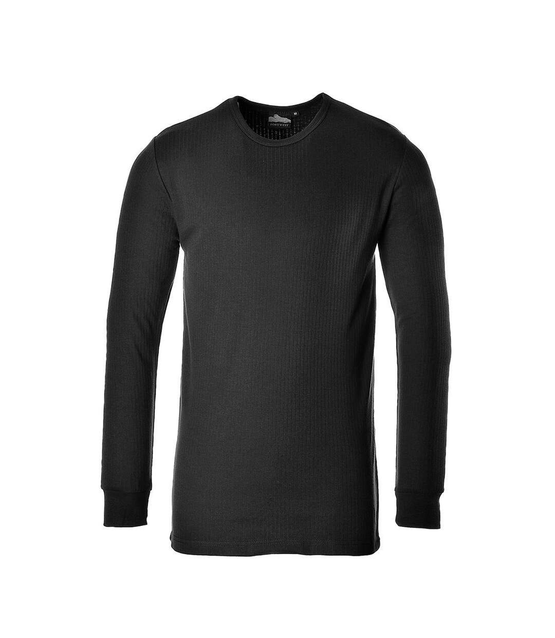 Portwest Mens Thermal Long-Sleeved T-Shirt (Black)