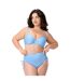 Haut de maillot de bain armaturé grand maintien bleu Marine-4