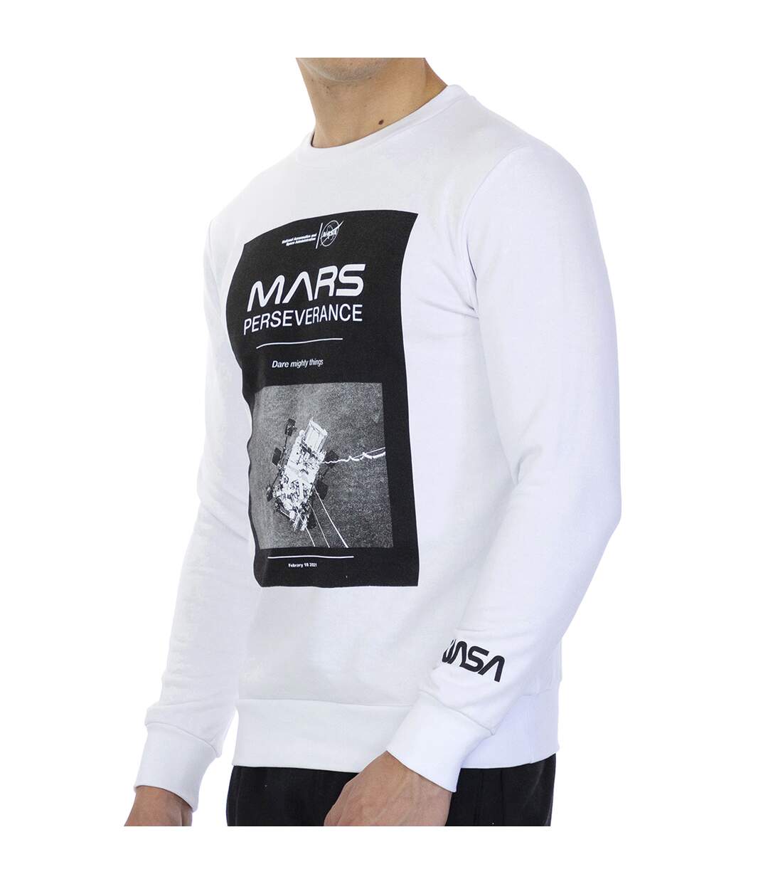 Basic long sleeve and round collar MARS03S man's sweatshirt-2