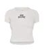 Womens/ladies Heritage Ringer Crop Top White New Balance-1