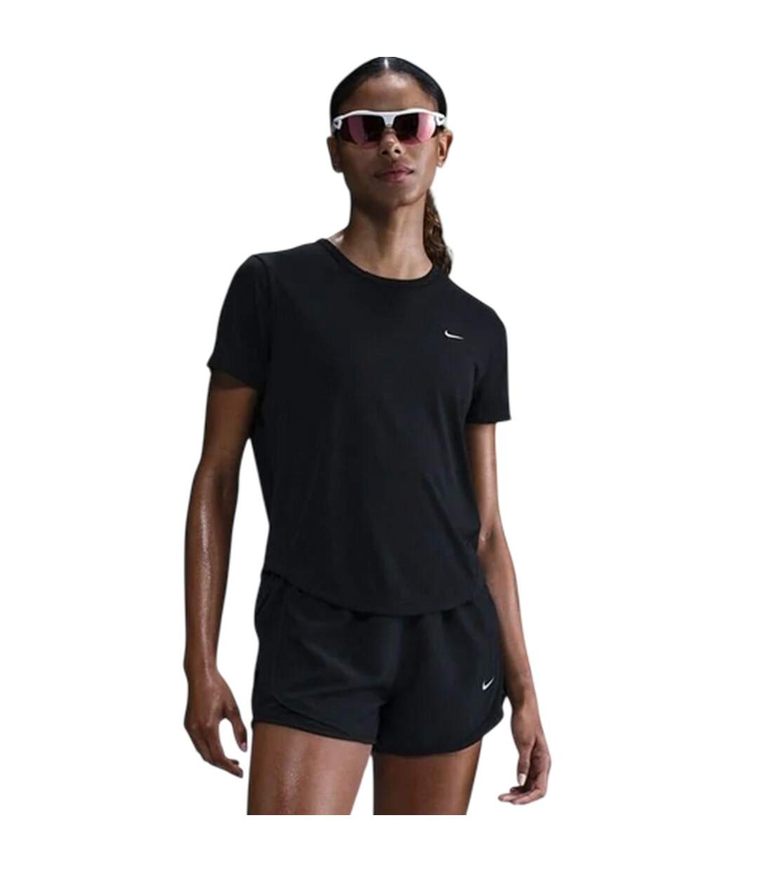 Haut Motif/style Swoosh Femme Noir Nike-2