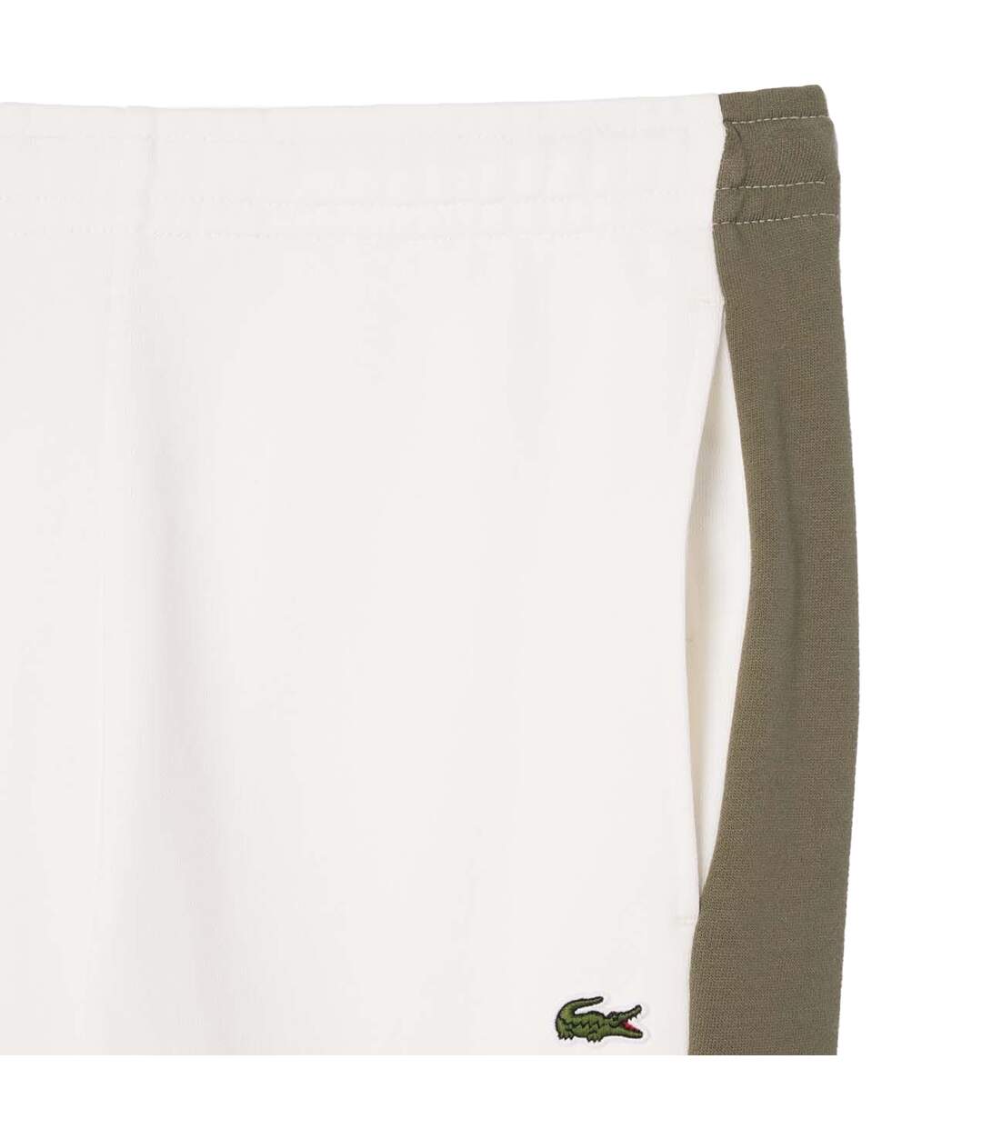 Mens Colour Block Jogging Bottoms Cream Lacoste-3
