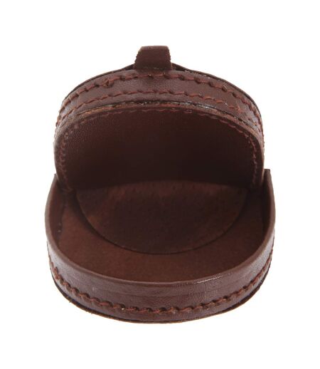 Mens Leather Coin Purse/Tray Wallet (Tan) (Small) - UTWA115